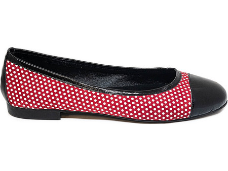Bigshoes GA1136-14 Δερμάτινη Μπαλαρίνα Κόκκινη