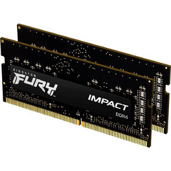 Kingston Fury Impact 16GB (2X8GB) DDR4 RAM 3200MHz C20 SoDimm Black