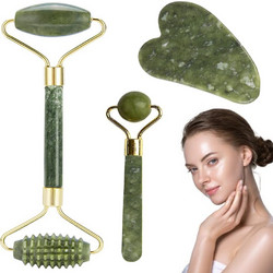 Beper Σετ Jade Roller με Πέτρα Νεφρίτη & Gua Sha