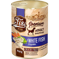 FISI Premium Adult Pate Grain Free with White Fish & Vegetables 400gr