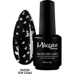 Mixcoco Snow Top Coat Ημιμόνιμο Βερνίκι Νυχιών 15ml