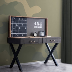 ΓΡΑΦΕΙΟ OFFROAD 120x127x62cm χρ.ΑΝΘΡΑΚΙ κωδ. 0552-4DEOF120OL