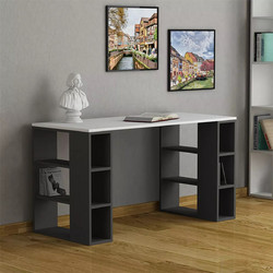 Megapap Colmar Γραφείο Ξύλινο με Βιβλιοθήκη 140x60x75cm GP037-0005,1