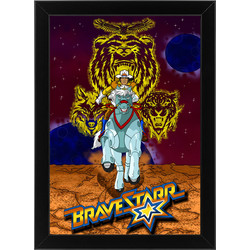 Ξύλινο κάδρο με θέμα το Bravestarr