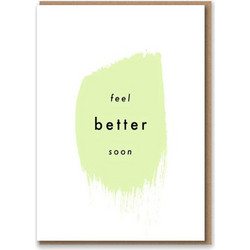Ευχετήρια Κάρτα Feel Better Soon NST-GC-BRU-5203 10,8x14cm White-Green Nineteen Seventy Three