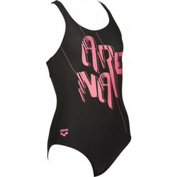 Arena Razzle Swim Pro Αθλητικό Παιδικό Μαγιό Ολόσωμο για Κορίτσι Μαύρο 001648-500