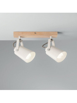Luce Διπλό Σποτ με Ντουί E14 σε Λευκό Χρώμα I-EDA-AP2 8031414897094
