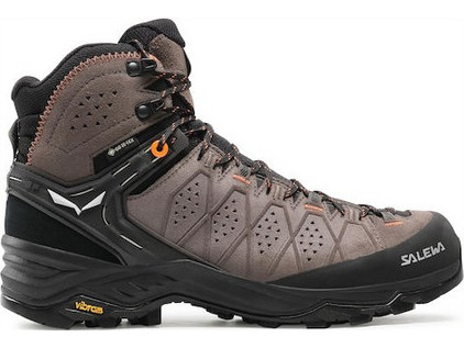 Salewa MS Alp Trainer 2 Mid Ανδρικά Ορειβατικά Μποτάκια Αδιάβροχα Gore-Tex Καφέ 61382-7512