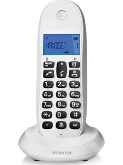 Motorola C1001LB Ασύρματο Τηλέφωνο Λευκό