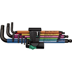 WERA 950/9 Hex-Plus HF 1 L-key set, Blacklaser