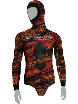 Epsealon Red Fusion Σακάκι Κατάδυσης Ξυρισμένο Neoprene με Επιστήθιο για Ψαροντούφεκο 7mm