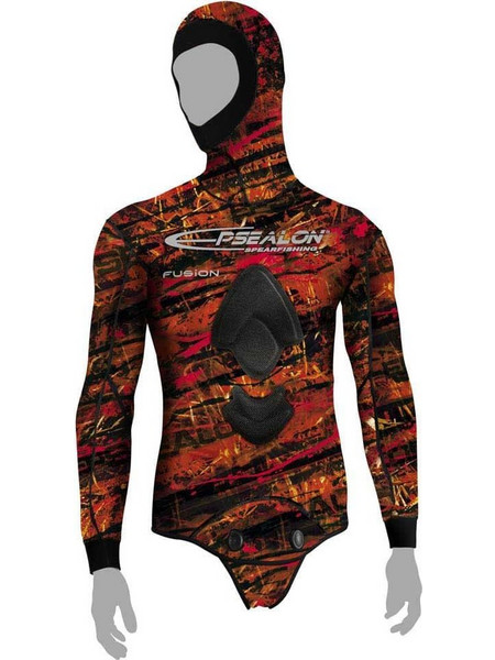 Epsealon Red Fusion Σακάκι Κατάδυσης Ξυρισμένο Neoprene με Επιστήθιο για Ψαροντούφεκο 7mm