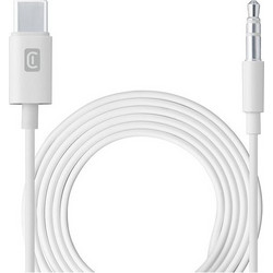 Cellular Line Aux to Type-C 1m White Καλώδιο