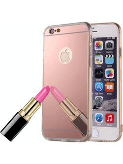 Προστατευτική θήκη TPU με καθρέφτη για iPhone 6 Plus & 6s Plus (Ροζ) (OEM)
