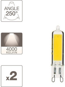 Xanlite XANLITE ΛΑΜΠΤΗΡΑΣ LED G9 4W 4000Κ 400LM ΣΥΣΚΕΥΑΣΙΑ 2 ΤΜΧ 01794