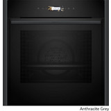 Neff B59CR7KY0 Anthracite Grey Flex Design Kit Φούρνος Ηλεκτρικός Άνω Πάγκου 71lt με Πυρόλυση 59.6cm
