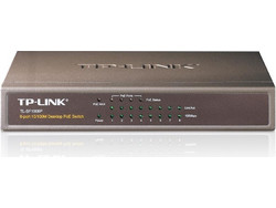 TP-Link TL-SF1008P V1 Unmanaged L2 Switch με 8 Θύρες Ethernet 100Mbps