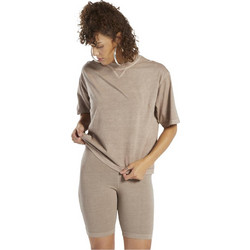 Reebok Classics Cl Γυναικείο Αθλητικό T-Shirt Μπεζ HS0378