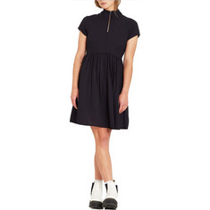Volcom Dotsabilly Mini Καλοκαιρινό Καθημερινό Φόρεμα Μαύρο B1332106