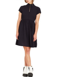 Volcom Dotsabilly Mini Καλοκαιρινό Καθημερινό Φόρεμα Μαύρο B1332106