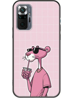 Θήκη Swag Collection - Panther Xiaomi Redmi Note 10 Pro / 10 Pro Max Black TPU (Μαύρη Σιλικόνη)