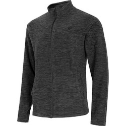 4F Ανδρική Ζακέτα Fleece με Φερμουάρ Ανθρακί NOSH4-PLM350-21M