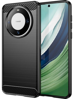 Techsuit Carbon Silicone - Θήκη Σιλικόνης Huawei Mate 60 - Black (5949419069121)