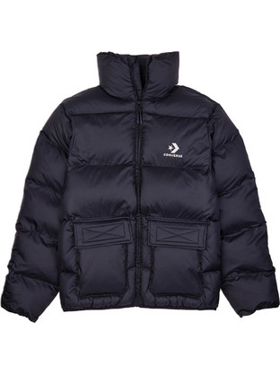 Converse Ανδρικό Μπουφάν Χειμωνιάτικο Puffer Μαύρο 10023798-A01