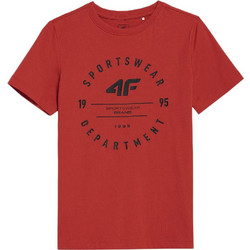 4F Παιδικό T-Shirt Κοντομάνικο Κόκκινο JSS23T-TSHM294-62S