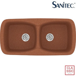 Sanitec Classic 319 Επικαθήμενος Νεροχύτης Γρανίτη Ματ Granite Terracotta 93x51cm