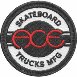 ACE ACCESSOIRES EMBROIDERED SEAL PATCH 2.5 BLACK/WHITE/RED - AASPAT004 MULTI