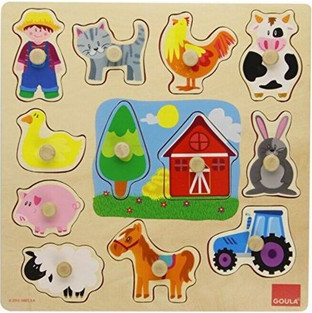 Παιδικό Puzzle Diset Ξύλινο Αγρόκτημα 12 Κομμάτια