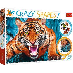 Puzzle Trefl Crazy Shapes Tiger 600 Κομμάτια