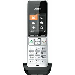 Gigaset Comfort 500HX Ασύρματο Τηλέφωνο με Ανοιχτή Ακρόαση Μαύρο Ασημί