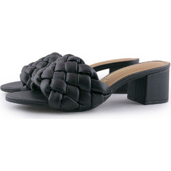6291-1108 Vizzano Γυναικεία Πέδιλα Mules ΜΑΥΡΟ