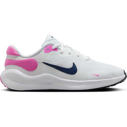 Nike Revolution 7 Παιδικά Αθλητικά Παπούτσια για Τρέξιμο Λευκά Φούξια FB7689-103
