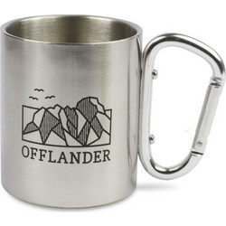 Offlander camping mug with a steel carabiner OFFCACC03