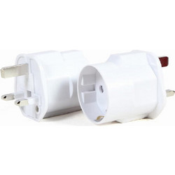 CABLEXPERT AC POWER ADAPTER EU SCHUKO SOCKET TO UK PLUG 13A
