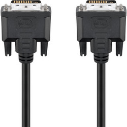 GOOBAY καλώδιο DVI-D 24+1 93573, 30AWG, Full HD, 1.8m, μαύρο