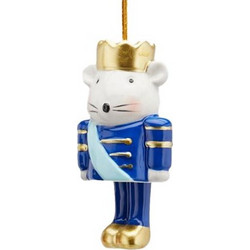 Στολίδι Δέντρου Kεραμικό Nutcracker Bασιλιάς Tων Ποντικών (10 cm)