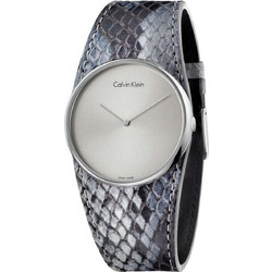 Calvin Klein Spellbound Γυναικείο Ρολόι με Γκρι Δερμάτινο Λουράκι K5V231Q4