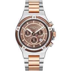Roamer Tempomaster Ανδρικό Ρολόι Χρονογράφος με Ροζ Χρυσό Μεταλλικό Μπρασελέ 221837496520