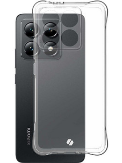 Θήκη Xiaomi 14T Spacecase Anti-Shock Διάφανη Σιλικόνης 1mm - Clear (5905719112981)