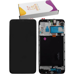 ΟΘΟΝΗ SAMSUNG A105 A10 COMPLETE LCD ME FRAME HF-GH82-20227A BLACK HYPER-FIX SERVICE PACK
