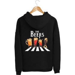 Sol's Ανδρικό Φούτερ με Κουκούλα με Σχέδιο «The Beers» Μαύρο HOOD903