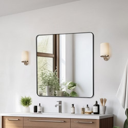 VEVOR Τετράγωνος Καθρέφτης Τοίχου 36" x 36" με Πλαίσιο Αλουμινίου JXJ3636INCHBV1MKQV0