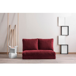 Papatya Taida Διθέσιος Καναπές Κρεβάτι Maroon 120x68x26cm