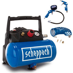 Scheppach HC06 Κομπρεσέρ Αέρος Μονοφασικό 6lt 1.5hp
