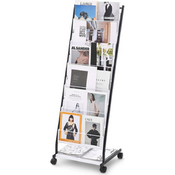 Μπροσούρα VEVOR Display Rack 6-Tier Magazine Literature Display Stand 4 Wheels