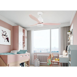 Evivak Figlia 804029 Ανεμιστήρας Οροφής 130cm 60W με Φως & Τηλεχειριστήριο Ροζ